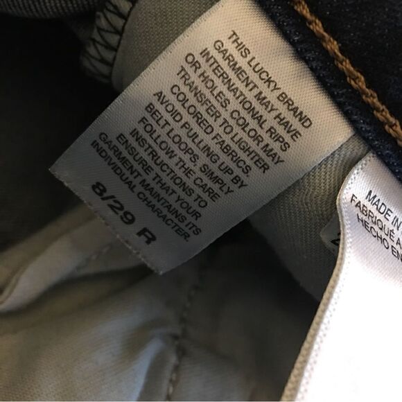 NEW w/o Tags LUCKY BRAND LOW RISE SKINNY! Dark wash - Picture 7 of 7